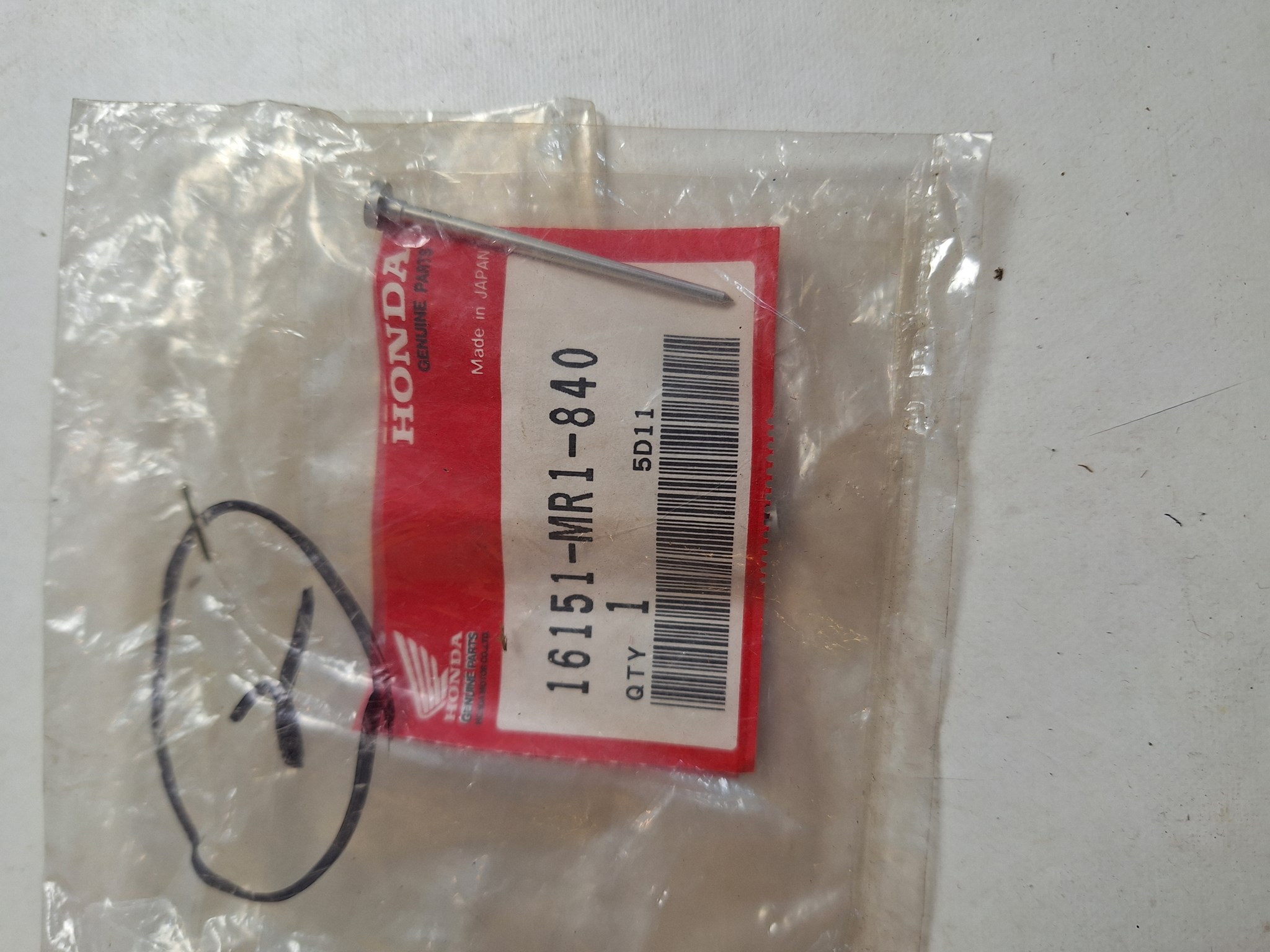 Picture of NEEDLE COMP.,JET  16151-MR1-840